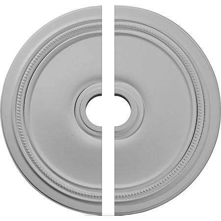 Ekena Millwork Diane Ceiling Medallion, Two Piece (Fits Canopies up to 6 1/4"), 24"OD x 3 5/8"ID x 1 1/4"P CM24DI2
